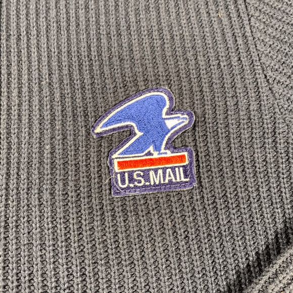 Sweaters Vintage Brookfield Uniforms Postal Us Mail Zip Cardigan Size